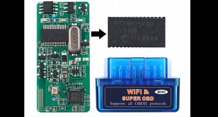 ELM 327 WiFi версия V1.5 чип pic18f25k80 OBD2 обд2