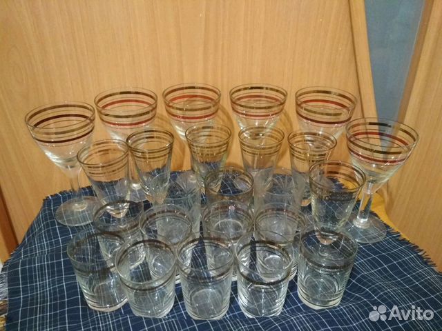 Рюмки, бокалы(Индия), наб