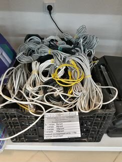 Б/у интернет кабеля в ассортименте LAN RJ-45 1-2м