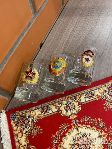 Набор стопок с символикой СССР (новые)