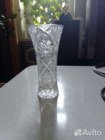 Ваза для цветов хрустальная