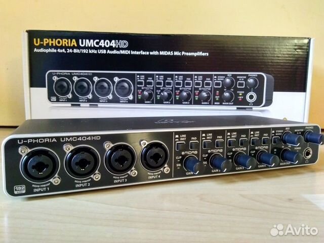 Звуковая карта behringer umc404hd