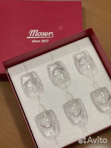 Стопка для водки Moser бар 45 мл - набор 6 штук