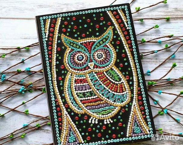 Блокнот с алмазной росписью 