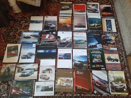 Дилерские буклеты на многие авто