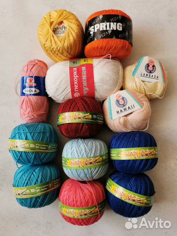 Пряжа. Набор из 13 мотков