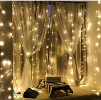 Гирлянда штора разные цвета