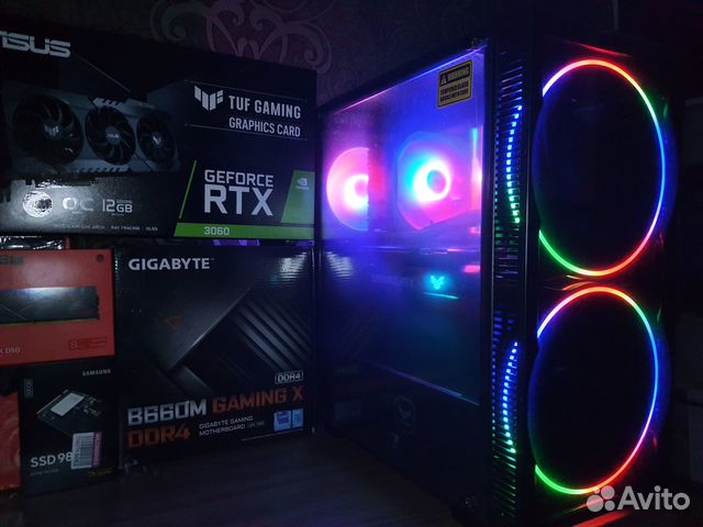 Геймерский Пк Core i5 12400F/B660+RTX 3060 TUF