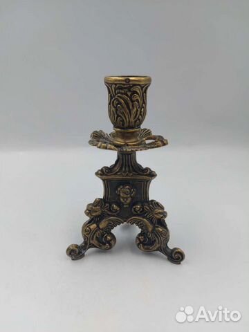 Антикварный подсвечник Путти