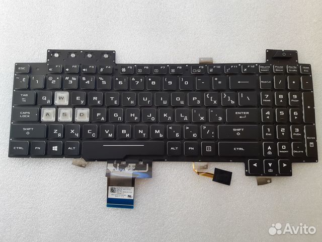 Клавиатура Asus TUF Gaming FX505 с RGB подсветкой