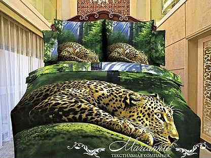 Комплект постельного белья 3D Леопард