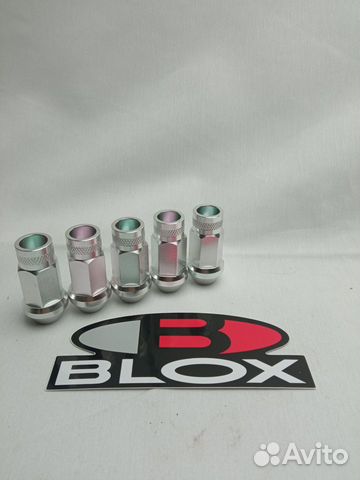 Гайки blox (комплект 20шт.) Серебро