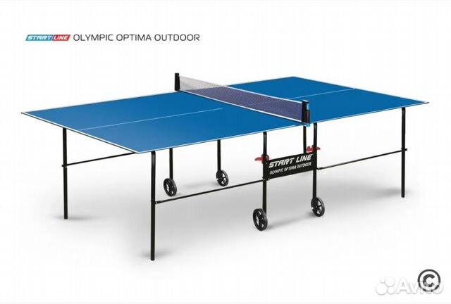 Стол теннисный start line olympic optima blue с сеткой