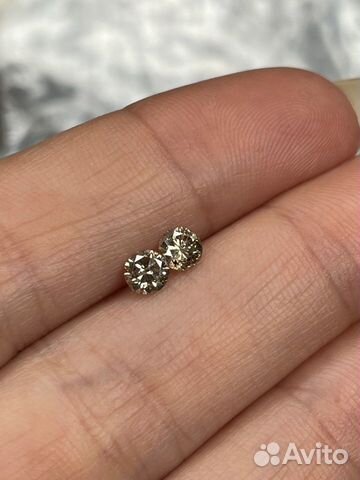 Натуральные бриллианты пара 0,61 ct 4.2 mm
