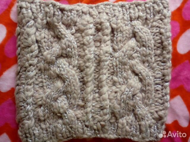 Шарф снуд вязанный