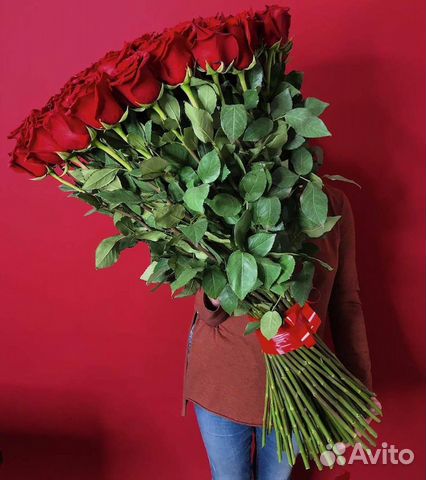 Метровые розы гиганты (100 см.)
