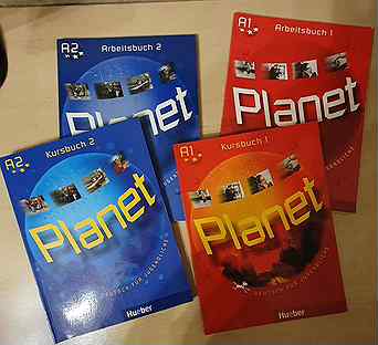 Planet A2 (синий) Hueber учебник и рабочая тетрадь