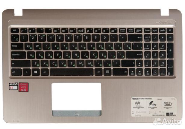 Корпус asus X540 - поддон / топкейс / крышка экран