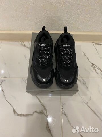 Кроссовки balenciaga triple s black