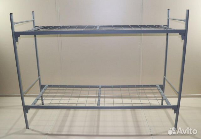 Двухярусная кровать металлическая бу