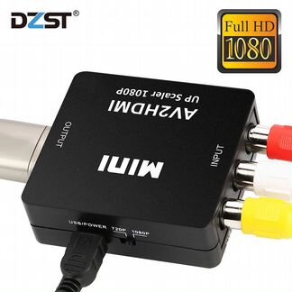 Продаю новый видео переходник AV на hdmi