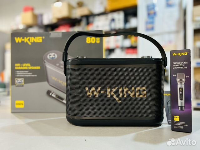 Мощная колонка караоке W-King H10S 80W