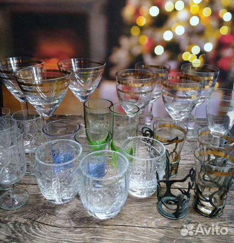 Фужеры, стаканы, рюмки стекло СССР