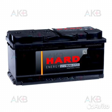 Аккумулятор автомобильный hard 96 Ач 870A о.п. низ