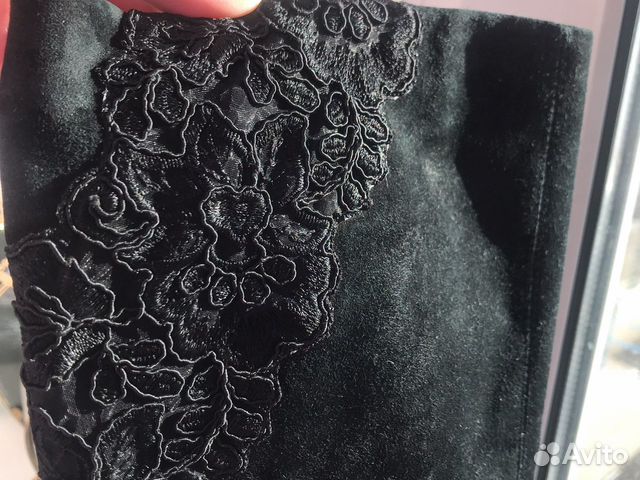 Сапоги натуральная замша