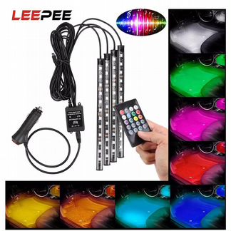 Подсветка в салон для ног RGB с пультом