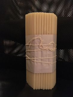 Восковые свечи: белые, черные, красные, зеленые, ж