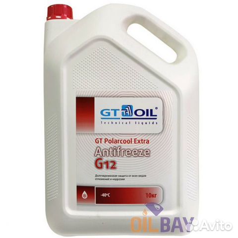 Антифриз GT OIL GT polarcool extra G12 10Л