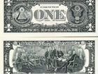 Банкноты США 1 и 2 доллара в отличном состоянии