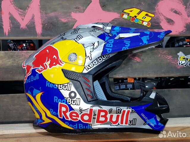 Мотошлем Кроссовый шлем red bull купить в Москве | Авито