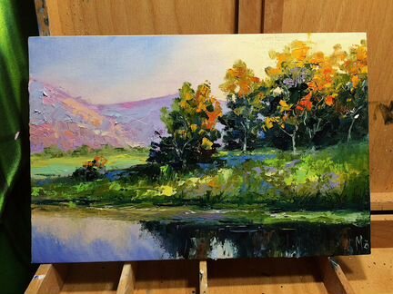 Картина маслом на холсте пейзаж