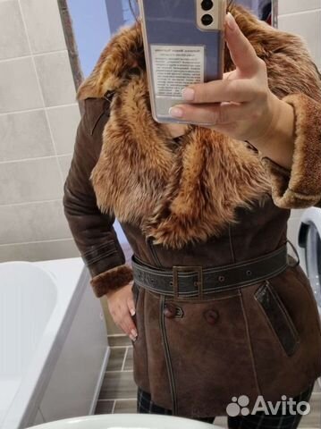 Женская кожаная дубленка 48 50