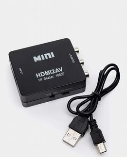 Переходник с hdmi на 3хrca (ntsc/PAL) + кабель