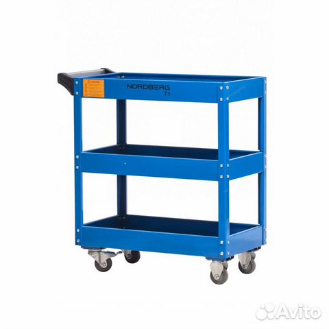 Тележка инструментальная открытая с 3 полками