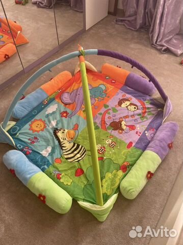 Развивающий коврик с бортиками