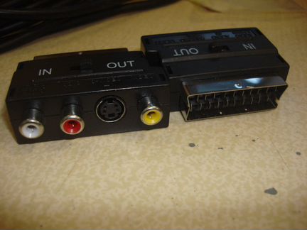 Шнур с разъемом скарт, переходник на тюльпаны