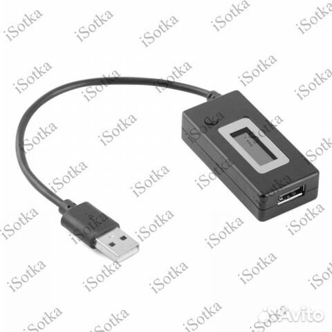 USB-тестер KCX-017 USB/Micro USB (V; A; mAh) (черн
