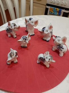 Набор фарфоровых слоников