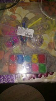 Наборы резинок для творчества.Заколочки для волос