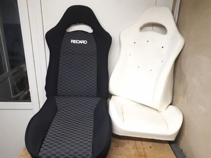Пенолитье сиденья и тканевые обивки Recaro