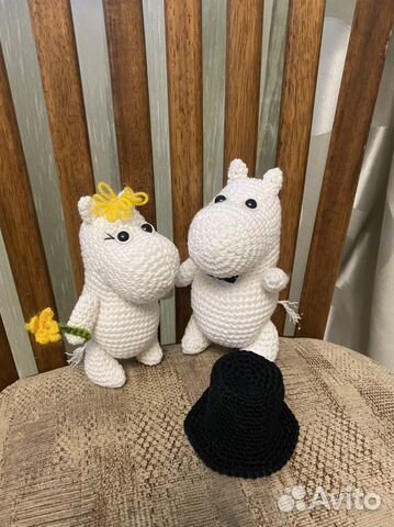 Муми-тролли амигуруми вязаные игрушки