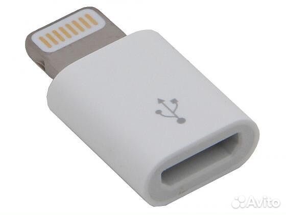 Переходник microUSB на Apple Lightning