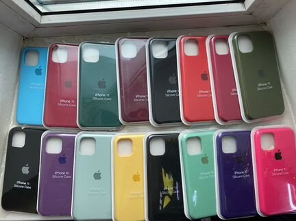 Чехол Silicone Case iPhone 6; 7; 8; X; XR; 11; 11