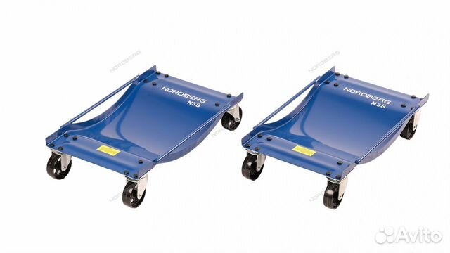 Тележка под колесо для перемещения авто / 2 шт