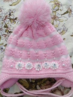 Шапка на девочку 1,5 - 2 года