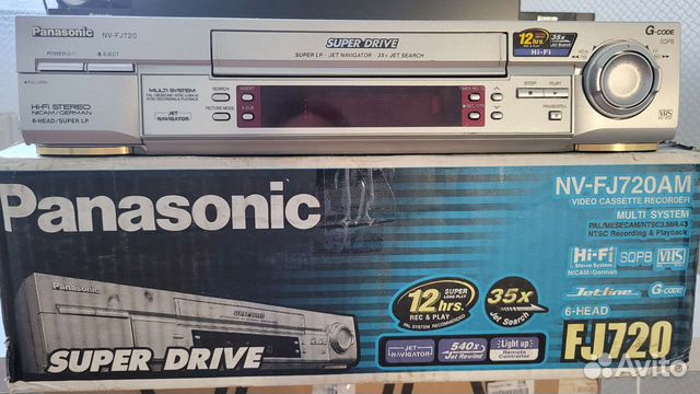 Видеомагнитофон panasonic hi fi NV fj720am